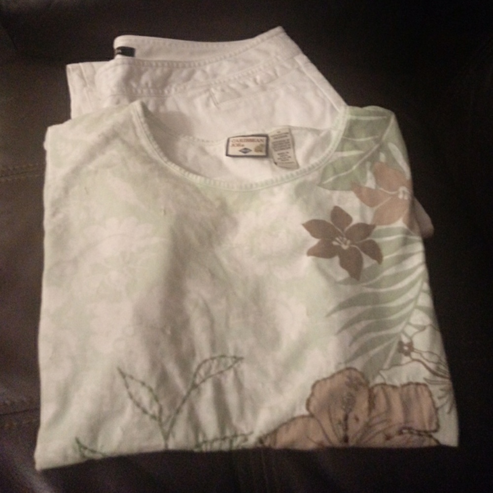 Bundle of 2! Caribbean Joe top Rafaella bottoms